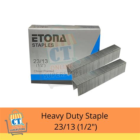 Etona Heavy Duty Staple Wire 23 13 1000pcs Bx Sold Per Bx Lazada PH