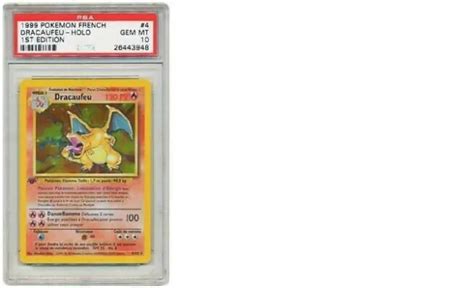 PHOTO COPIE CARTES Pokemon Set De base Dracaufeu Holo 1er Édition 4