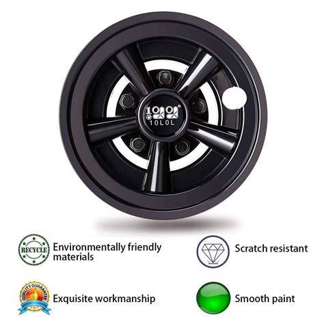 10L0L Golf Cart SS Wheel Covers Hub Caps For YAMAHA Club CAR EZGO Par