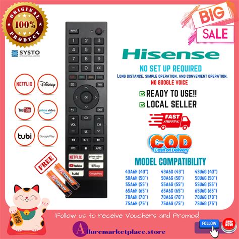 Hisense Smart Tv Remote Control For A H A H A H A G To A G