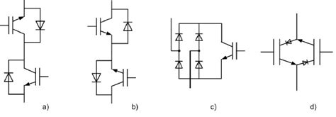 Bidirectional Switches A Common Collector Igbt With Diodes B Common