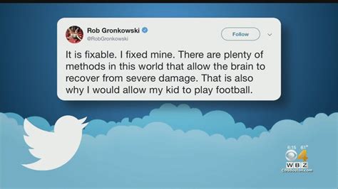 Concussions Expert Says Cte Cant Be Fixed Rob Gronkowski Replies I