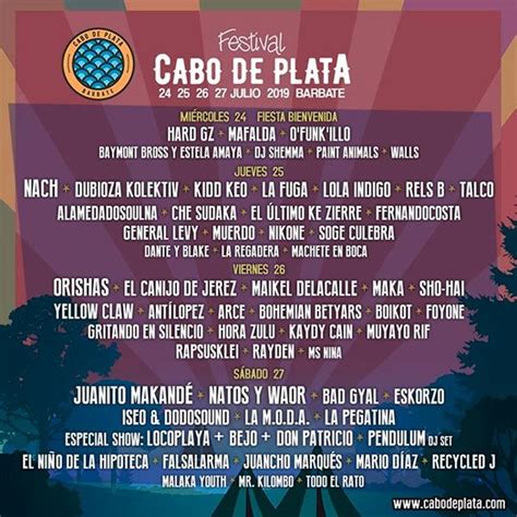 Sorteamos Dos Abonos Dobles Para El Festival Cabo De Plata Que Ya Ha