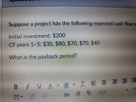 Solved Suppose A Project H S The Following Expected Cash Chegg