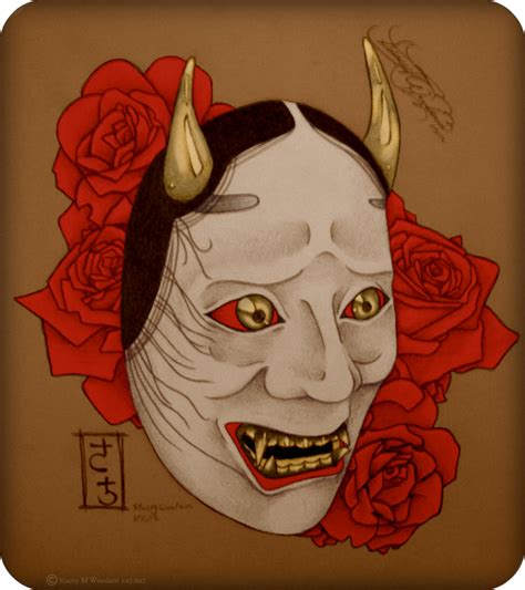 Noh By Mrsunderground Japanese Tattoo Japanese Female Demon Tattoo