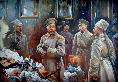 Tsar Nicholas Ii With His Troops At The Eastern Front During The