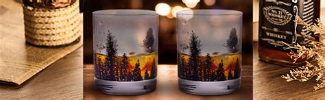 Bourbon Glasses Toowell Whiskey Glass Set Of 4 Forest