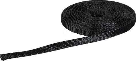 Ks 16 Sw 5m Plastic Braided Cable Sleeve Ø 16 Mm Black 5 M At