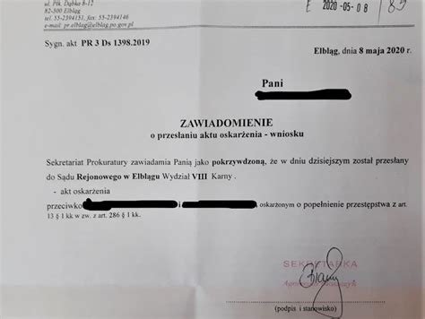 Starsza pani nagrała go dyktafonem Do elbląskiego sądu trafił akt