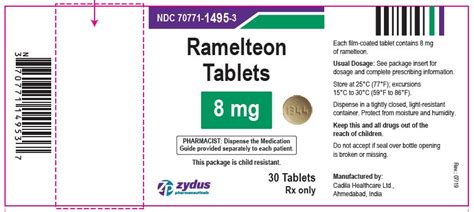 Order Ramelteon (Ramelteon) 8 mg/1 TABLET online from GNH India.