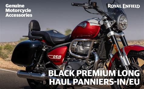 Royal Enfield KXA00254 Black Premium Long Haul Panniers In EU For Super