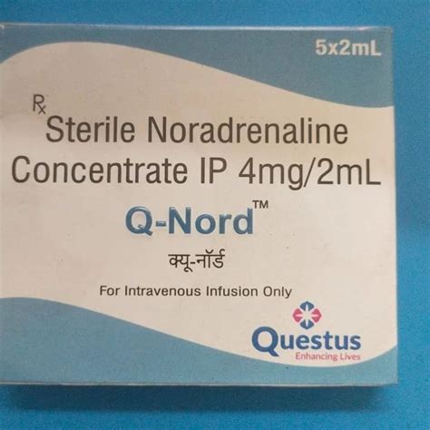 Sterile Noradrenaline Concentrate Ip Mg Ml At Piece In Pune