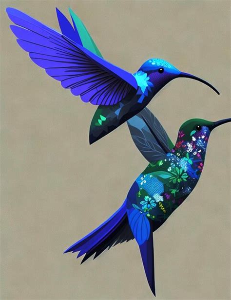 Premium AI Image Flying Hummingbird Generate Ai