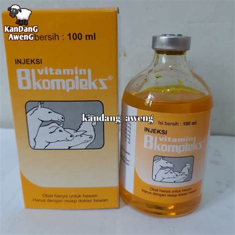 Jual Vitamin B Kompleks 100 Ml Vitamin Hewan Meningkatkan Nafsu Makan