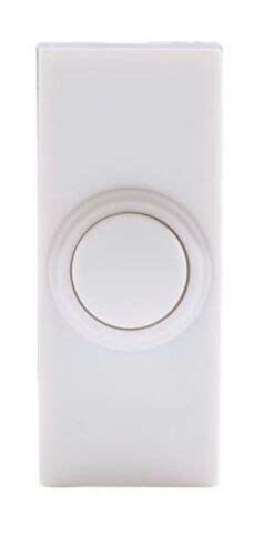 Hampton Bay Wireless Plug In Door Bell Kit With 1 Push Button In White 16963377318 Ebay