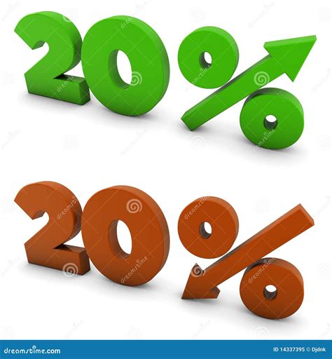 20 per cento illustrazione di stock. Illustrazione di finanza - 14337395