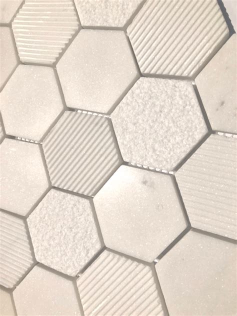 Marmol Hex Bianco Mosaic Tile Depot Mtd