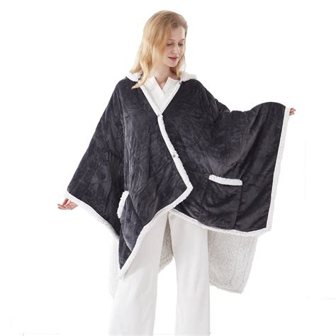 Westinghouse Wearable Heated Throw Blanket Electric Heated Wrap Poncho