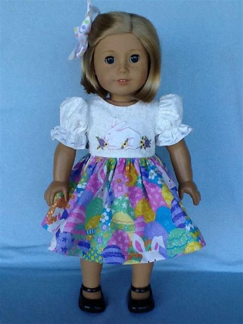 Inch Doll Easter Dress And Hair Clip Fits American Girl Etsy