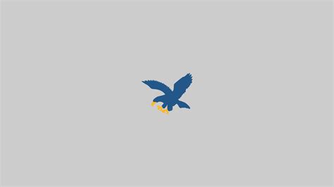 Ateneo Blue Eagle Minimalist PC Wallpaper [White Version, also Free For ...