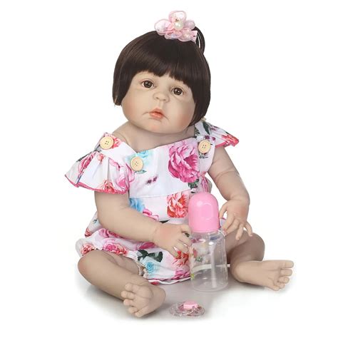 Npk Boneca Infantil De Silicone De Corpo Inteiro Reborn 23 Boneca