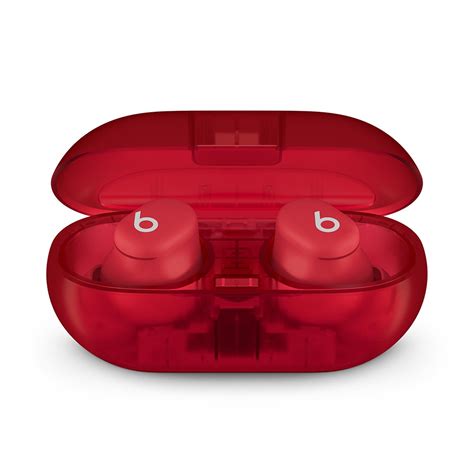 หฟงไรสาย Beats Solo Buds ส transparent Red