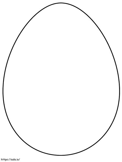 plain egg coloring page