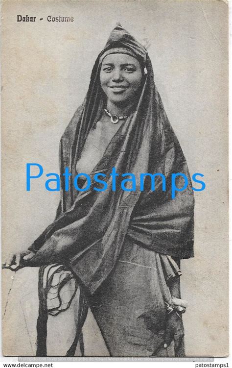 Cartes Postales AFRICA DAKAR SENEGAL COSTUMES WOMAN SEMI NUDE