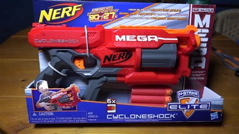 NERF N Strike Elite MEGA Cycloneshock Unboxing And Review YouTube