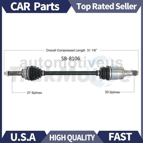 Rear Right Cv Axle Shaft Cv Joint 1x Trakmotive For Subaru Brz 2013 2014 2015 Ebay