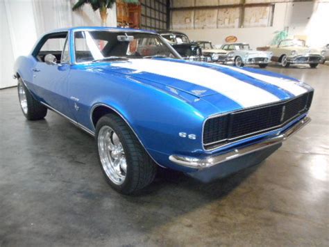 1967 Camaro Rsss V8 350ci 4 Speed Lemans Blue With Painted White