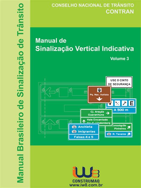 Volume Manual De Sinaliza O Vertical Indicativa Contran Placas