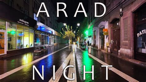 Arad Romania Short Night Footage Arad Scurta Filmare Noaptea