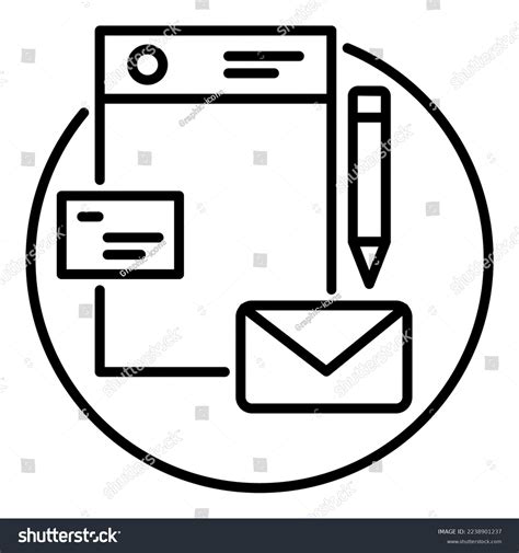 Outline Icon Branding Design Layout Stock Illustration 2238901237