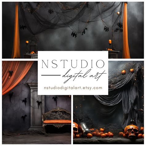 10 Kids Halloween Photography Backdrops and 1 Free Kids - Etsy