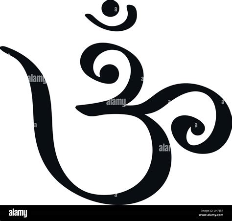 Om Hindu Symbol Stock Vector Image And Art Alamy