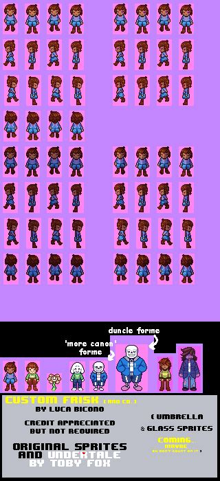 WIP - Custom Frisk Spriteset : r/Undertale