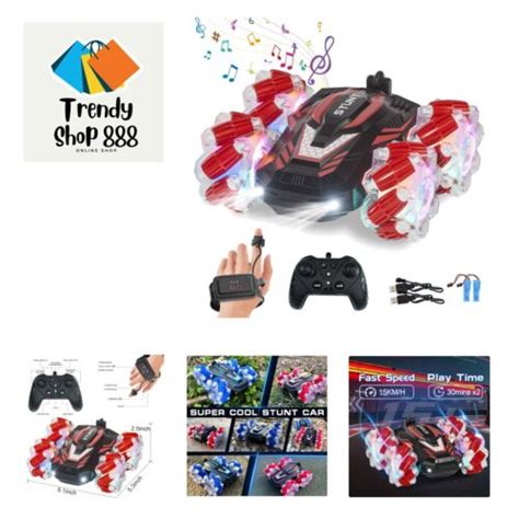 New Gesture Sensing Rc Stunt Car With Lights Music Hand Gesture Remote Contr Ebay