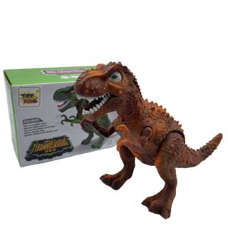 Dinossauro Grande De Brinquedo Anda Tem Luz E Emite Som Tiranossauro