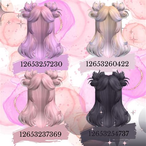 Fluffy Hair With Messy Space Buns Roblox Codes Blonde Hair Roblox