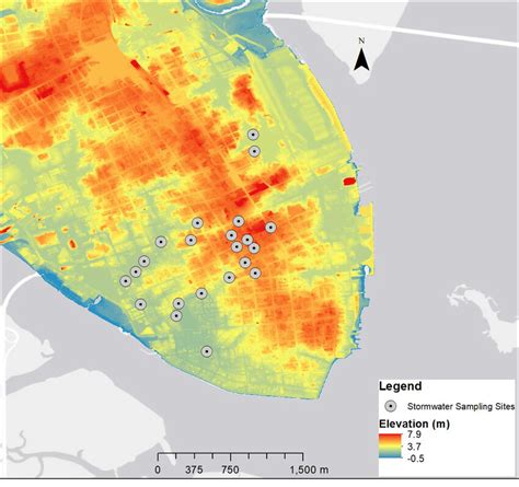 Elevation Left And Land Use Right Patterns Of The Charleston