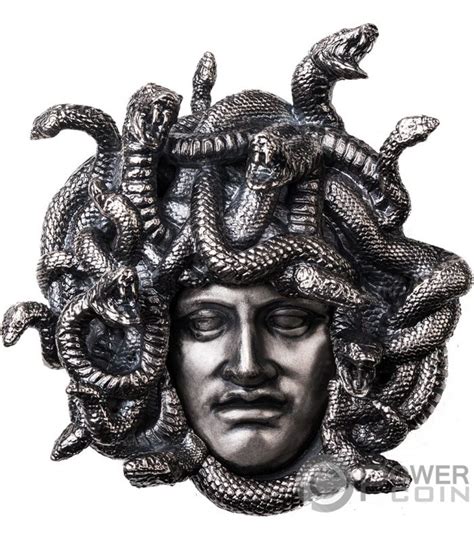 Medusa Amulet Of Power Oz Monnaie Argent Niue