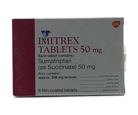 Imitrex Imigran Side Effects And Uses Buy Online From Israelpharm