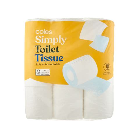 Buy Coles So Soft 2 Ply Toilet Tissue 18 Pack Coles