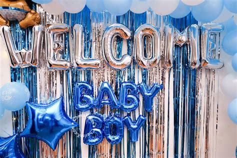 A Blue And White Welcome Baby Boy Decor In Delhi Ncr Delhi Ncr