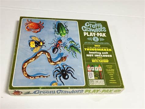 1960s Mattel Giant Creepy Crawlers Playpak Mint Sealed In Box Old Store