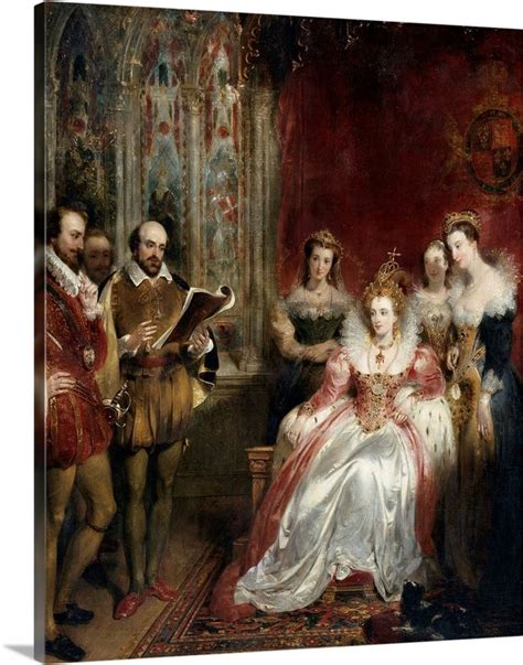 Shakespeare Reading To Queen Elizabeth I By John James Chalon | Tudor history, Elizabeth i ...