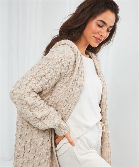 Chunky Knit Cardigan Long Atelier Yuwaciaojp