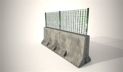 Concrete Barricade 3d Model Cgtrader