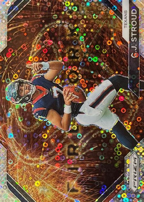 CJ Stroud 2023 Prizm F 10 Fireworks No Huddle Price Guide Sports